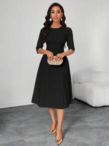 SHEIN Lady 春夏秋冬优雅办公室聚会新年女士连衣裙