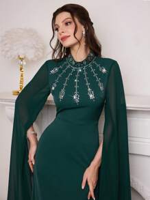 Al Najma Vestido casual de estilo árabe sencillo para mujer, adecuado para uso diario