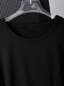 Young Boy Milk Silk Basic Short Sleeve Undershirt