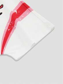 ROMWE MEN Street Life Camiseta de manga corta minimalista casual para uso diario para hombres