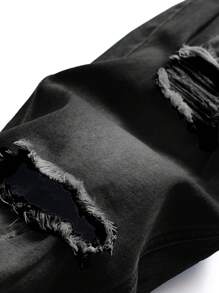 Manfinity Homme 男士修身破洞口袋休闲牛仔裤，Emo 风格