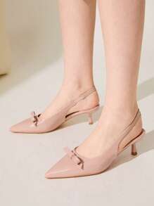 CUCCOO CHICEST Women's Fashionable Wine Red Comfort Pointed Toe Loafers, Suitable For Commuting, Dating, Party, Vacation - Apricot - View 3