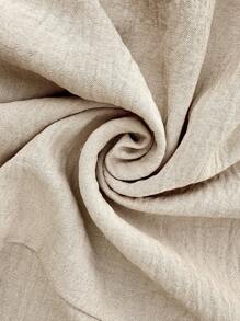 SHEIN Adjustable Waist Pleated Wide Leg Casual Pants For Pregnant Women