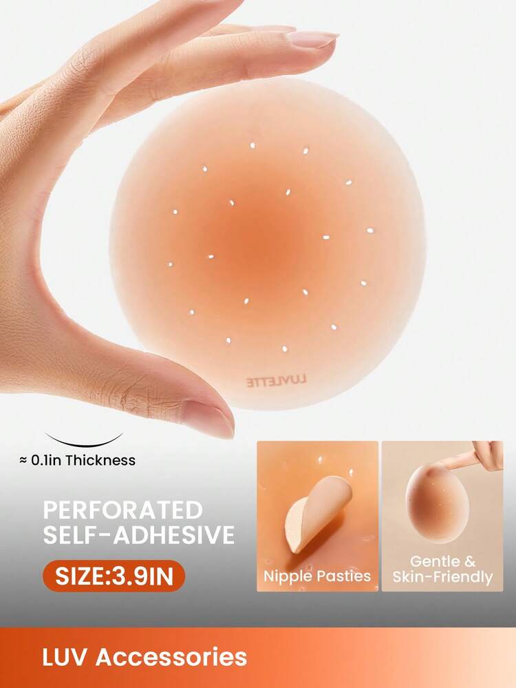 Plus Reusable Self-Adhesive Perforated Nipple Covers