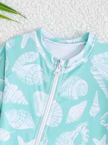 Newborn Swimsuit/Random Print/One-Piece Swimsuit/Boys - Multicolor - View 3