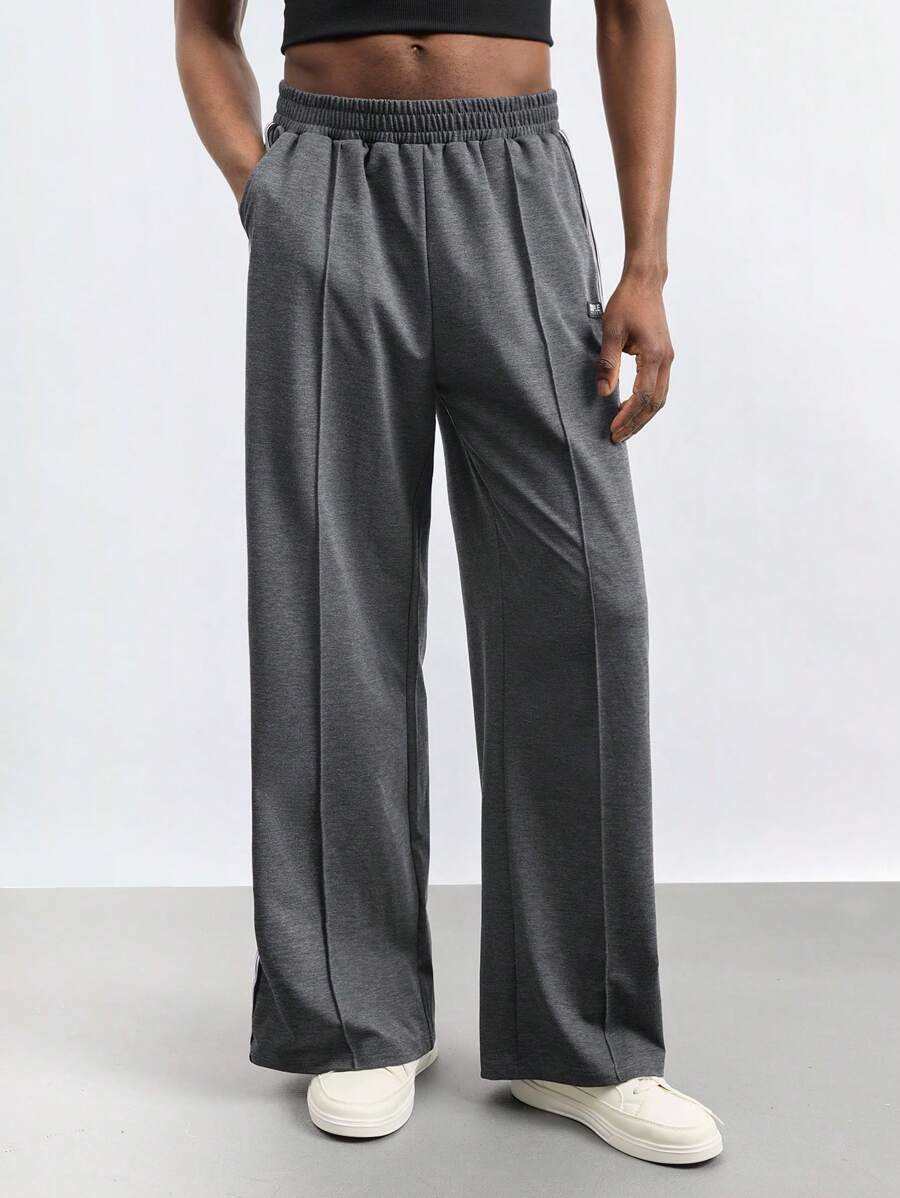 Maija Men's Casual Contrast Stripe Straight-Leg Sweatpants