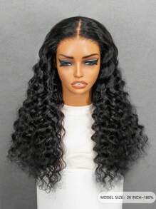 ALL READY WIG 9AM 6x4 Transparent Lace Loose Deep Wave Wig Natural Color 8-30 Inch 180% Density Pre Bleached Hairline Human Hair Wig For Women - SNatural - View 2