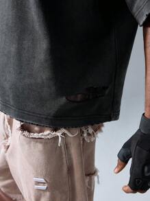 NEON BLANC Men's Street Style Numeric Print Raglan Sleeve T-Shirt