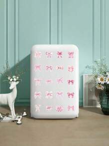 1 件蝴蝶结贴纸，字母贴花复古美学贴纸，乙烯基防水粉色蝴蝶结贴纸，适用于水瓶笔记本电脑手机日记本，适合儿童女孩女士的礼物 - 彩色 - 查看 7