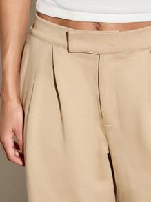 AiiRZ Pantalones deportivos de pierna ancha a medida, con pliegues frontales, pantalones jogger para usar en casa, ropa deportiva y casual, pantalones cómodos y elásticos para otoño e invierno, para uso en la oficina o en casa