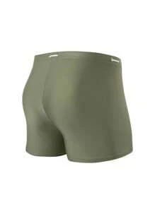 Manfinity Swimmode Men's Tie Waist Casual Swim Trunks For Vacation