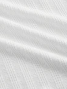 SHEIN MOD 可爱白色上衣，饰有褶皱蕾丝拼接蝴蝶结，秋季必备，返校季可爱上衣