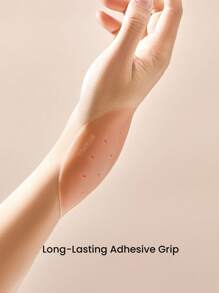 LUVLETTE 加可重复使用的粘性自粘透气穿孔隐形硅胶乳头罩 - 附赠乳贴 - 即用型旅行必备乳头罩