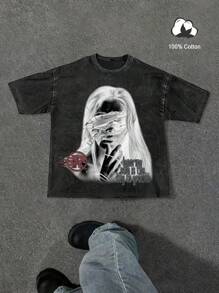 Manfinity EMRG Men Figure & Letter Graphic Tee