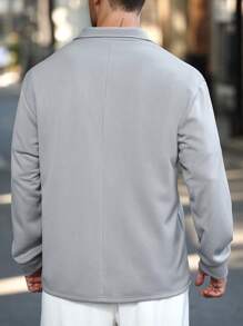 Manfinity Homme Felpa oversize casual da uomo in tinta unita