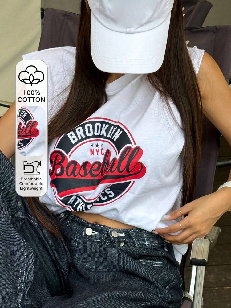 Women's Round Neck Printed T-Shirt,Graphic Tees