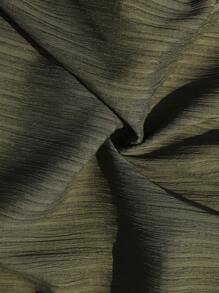 EMERY ROSE 大码女式宽松军绿色褶皱休闲裤 - 軍綠色 - 查看 7