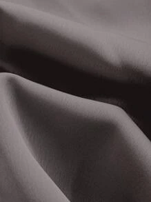 DAZY 女士纯色高腰优雅长款鱼尾裙夏季 - 灰色 - 查看 4