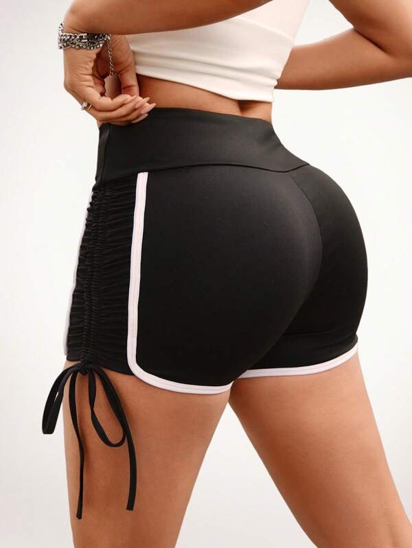 Hanevo Pantalones cortos deportivos de moda casual y sencilla para uso diario para damas