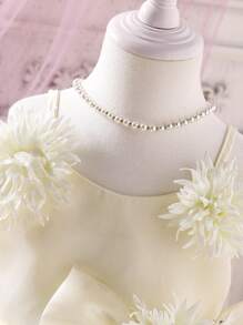 SHEIN Young Girl Casual Solid Color Simple Everyday Dress - Multicolor - View 2