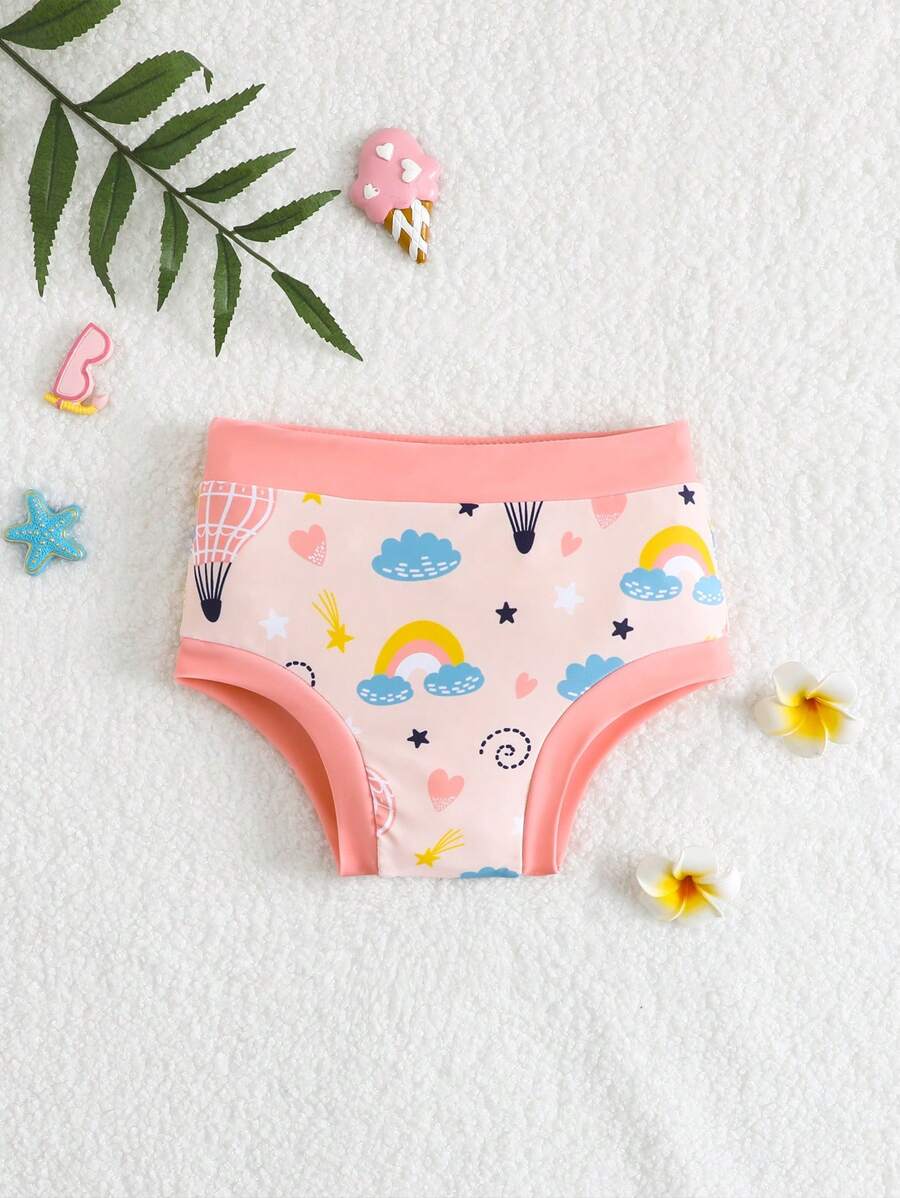 Newborn Baby Girls Swimwear Sets - Multicolor - View 1