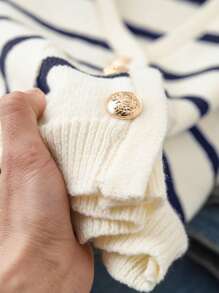 CosyJoli Women Plus Size Knit Striped Tank Top, Casual & Chic Winter Fall Autumn