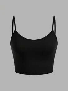 SHEIN EZwear 3st Slim Fit Cropped Camisole Linne för kvinnor, lämplig för sommaren - Multifärgad - Visa 6