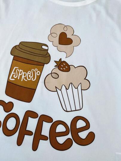 Letter Graphic Print Top Shorts Pants PJ Set Pajama view 4