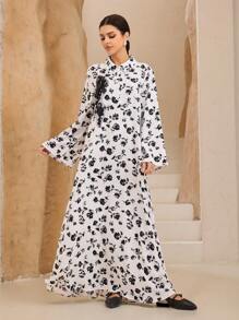 Graceveil Women Arabian Style Minimalist Fashion Casual Everyday Dress