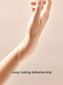 LUVLETTE Plus Reusable Sticky Self-Adhesive Breathable Perforated No-Show Silicone Nipple Covers-With Free Nipple Pasties-Ready-To-Go Travel Essentials Nipple Cover