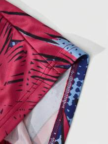 ROMWE MEN Casual 2 piezas Conjunto de Camiseta de Baloncesto para Hombre, Apropiado para Uso Diario, Primavera/Verano - Multicolor - Ver 8