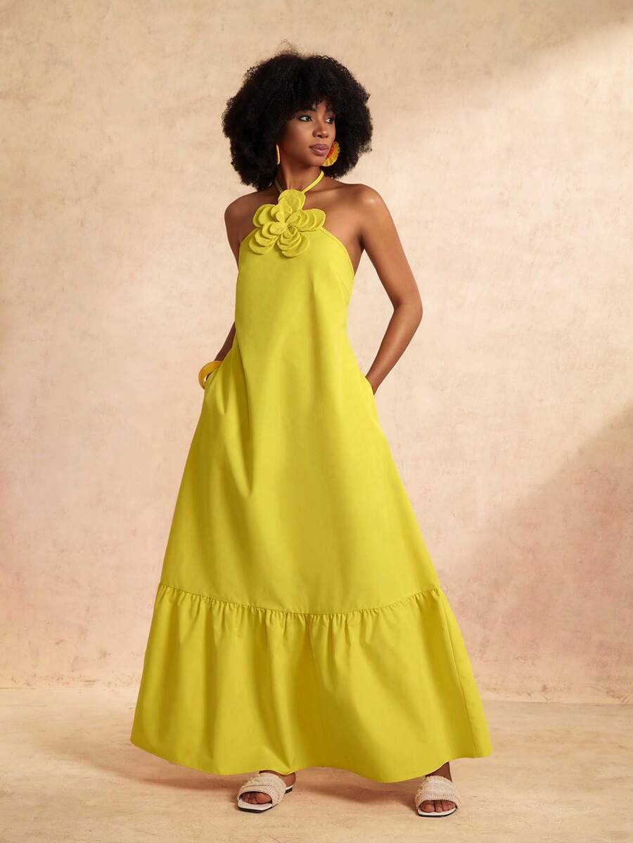 Zivah 女士长裙 - 黃色 - 查看 1