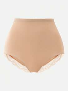 1 pieza Calzones moldeadores de unicolor para control del abdomen de mujer