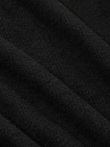 DAZY Women High Neck Fitted Mid-Length Dress, Autumn/Winter, Birthday ,New Year Eve Prom Dress,Fall Women Clothes Long Sleeve Dress Elegant Women Dresses - Black - View 9