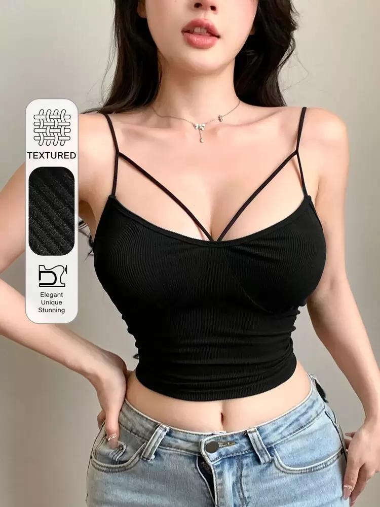 Women's Solid Color Casual Camisole Tank Top