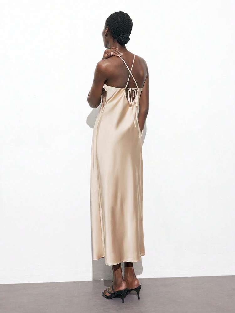 SHEIN Maija Women Long Casual Dress, Simple Style For Daily Wear