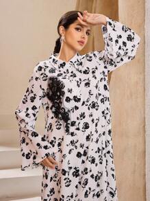 Graceveil Women Arabian Style Minimalist Fashion Casual Everyday Dress