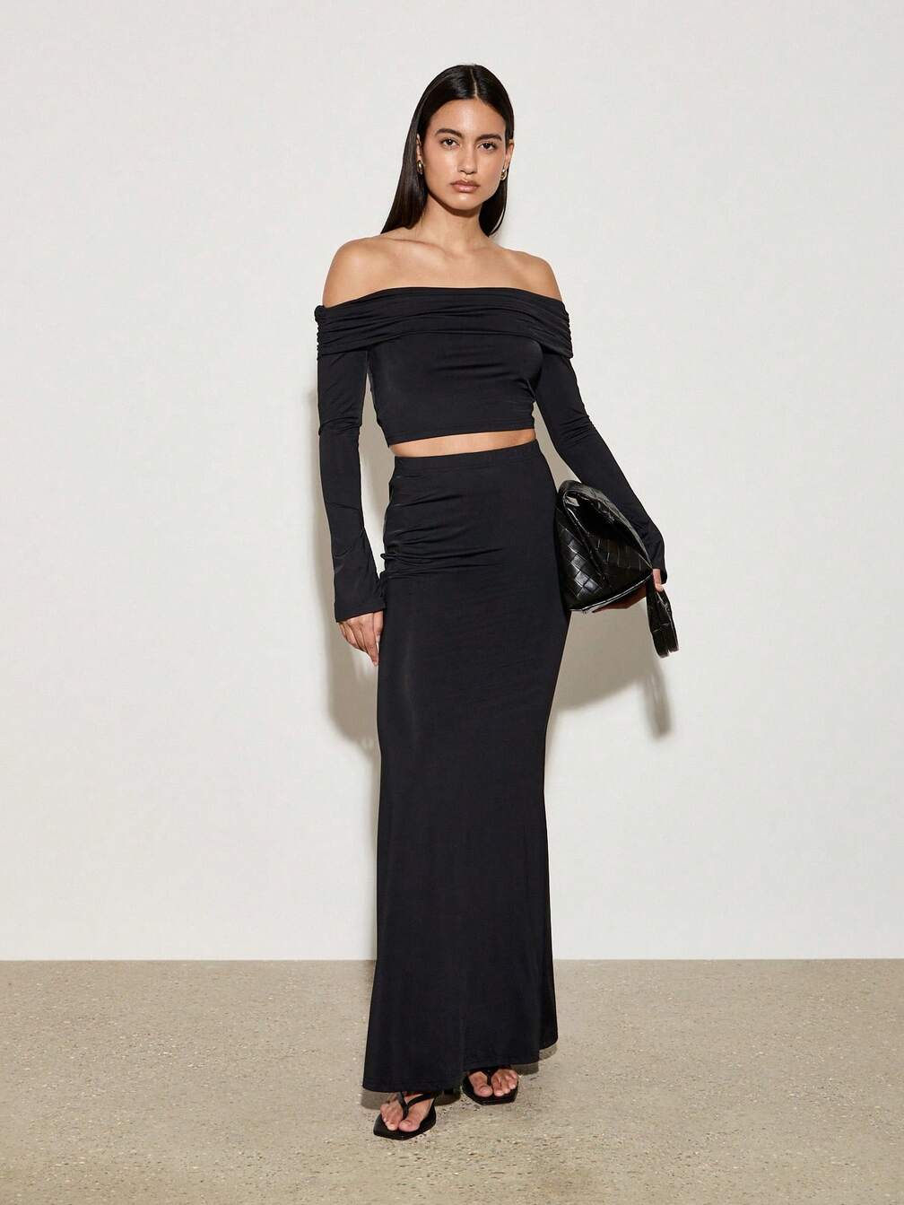 two piece club dress Tehoao Skirt Set for Women Sexy Summer Outfits for Night Going Out Crop Tops Mini Cutout Dresses : Clothing, Shoes & Jewelry shoulder bodice and long skirt give it a just stepped off a yacht vibe AiiRZ Off Shoulder Long Sleeve