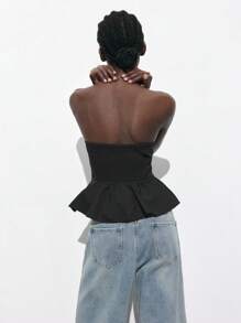 Maija Áo nữ thời trang thường ngày, kiểu dáng mới, mùa xuân hè 2025 với họa tiết thêu, thích hợp cho các lễ hội âm nhạc, kỳ nghỉ biển, mặc hàng ngày, những chuyến đi chơi lãng mạn trong thành phố, các buổi tụ họp, đám cưới, lễ tốt nghiệp, áo hè cho nữ đi chơi, áo nữ dự tiệc, áo nữ gợi cảm đi chơi đêm. - màu đen - Xem 5