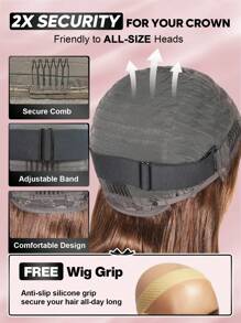 ALL READY WIG 挑染假发 无胶波波头假发 真人发刘海假发 女士真人发蕾丝假发 P4/30 挑染棕色全成品假发 预漂白 预拔 预剪蕾丝融化 4x4 蕾丝闭合 无胶假发 带前发 100% 真人发 9AM HAIR - S4/30 - 查看 6