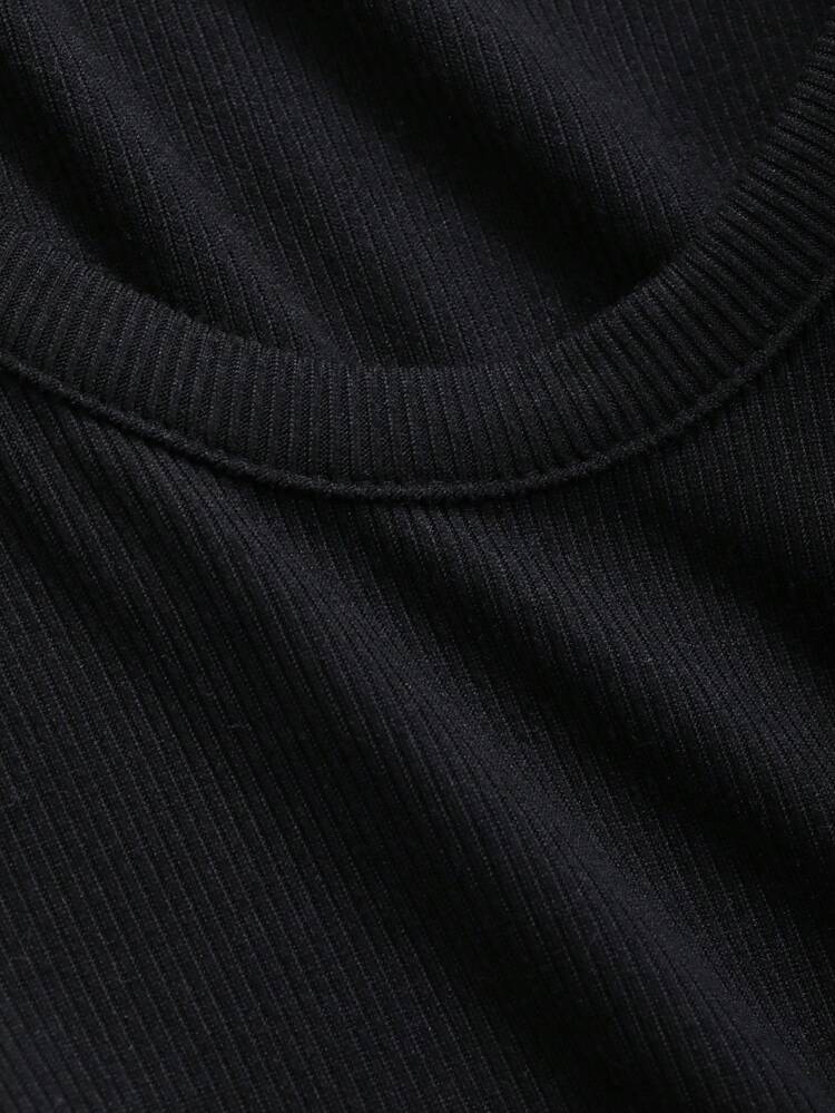 Women's Crew Neck Short Sleeve Fitted Casual Street Style Sexy T-Shirt Y2k