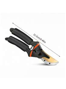 1 件 SK5 钢加厚树枝剪，适用于强力修剪粗树枝、花园和果树修剪 - 黑色 - 查看 8