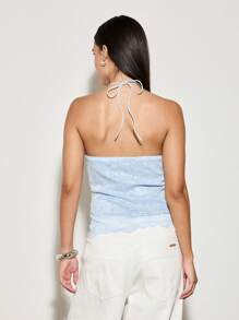 AiiRZ 挂脖式亮片蕾丝吊带背心