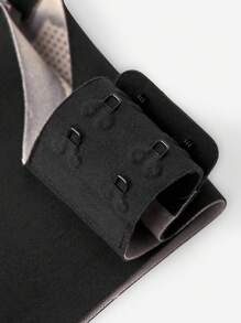 LUVLETTE Dream Curve 2ndSkin Black Full Coverage Wireless Seamless Breathable Mesh Side Support Airy V-Neck T-Shirt Sticky Basic SizeFreedom Bra No Show Underwear Comfortable Must-Haves Also Suitable For Teen Girl & Young & Kid - Black - View 10