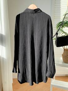 Comfortcana Camisa de hombros caídos con botón