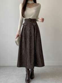 DAZY Women Lace Splice Hollow Out Slim Fit Long Sleeve Sweater, White, Spring/Autumn,Fall Women Clothes - White - View 5