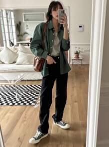 DAZY Voorzak Oversized Blouses