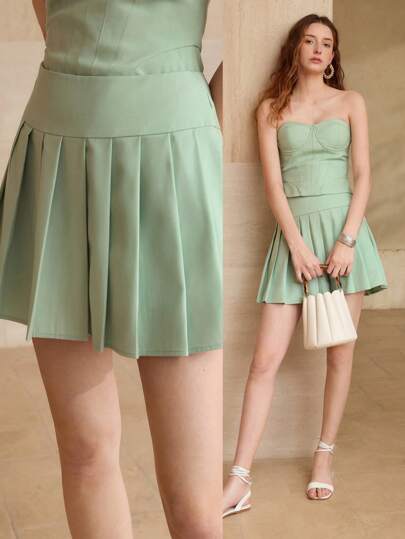 MOTF PREMIUM 高腰百褶裙