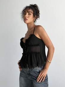 Aloruh Camiseta de tirantes finos de unicolor casual para mujeres, de verano