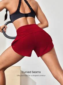 GLOWMODE 4" VitalSwift High-Waisted Running Shorts With Built-In Underwear Drawstring Pocket Workout Daily Gym Summer Quick Dry Moisture Wicking Anti-Odor